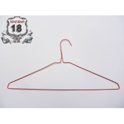 Strong Coloured Wire Coat Hangers (13G) 16"/40cm RED Metal Clothes extra strong